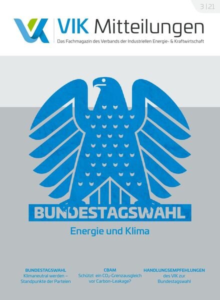 VIK-Mitteilung – August 2021 Cover