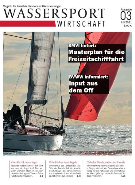 Wassersport Wirtschaft – Juli 2021 Cover