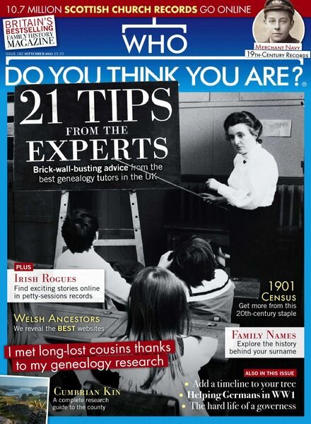 Who Do You Think You Are – September 2021 Cover