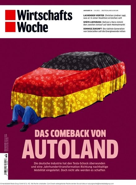 Wirtschaftswoche – 03 September 2021 Cover