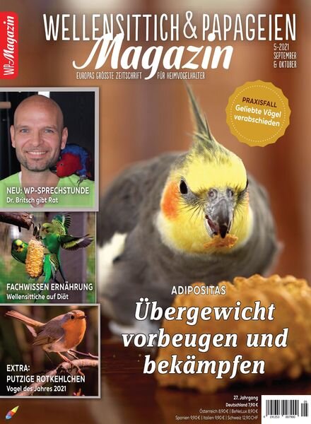 WP-Magazin Wellensittich & Papageien – September 2021 Cover