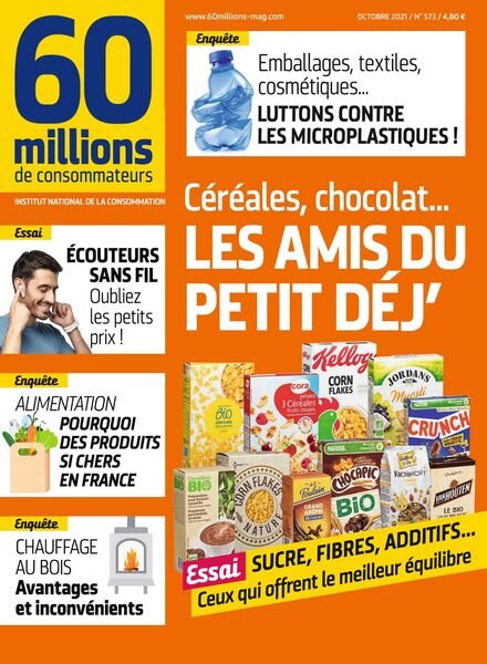 60 Millions de Consommateurs – Octobre 2021 Cover