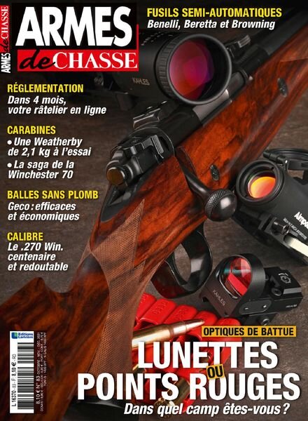 Armes de Chasse – septembre 2021 Cover