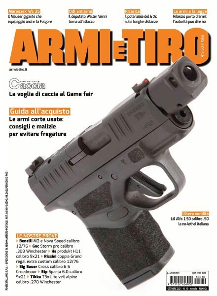 Armi e Tiro – ottobre 2021 Cover