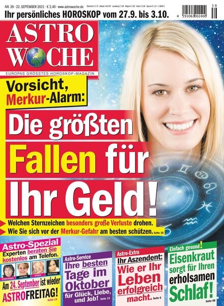 Astrowoche – 22 September 2021 Cover