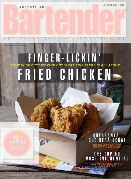 Australian Bartender – August 2013 Cover