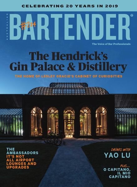 Australian Bartender – August 2019 Cover