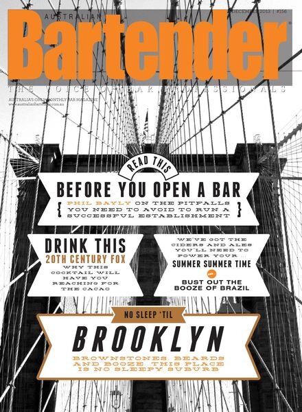 Australian Bartender – December 2013 Cover
