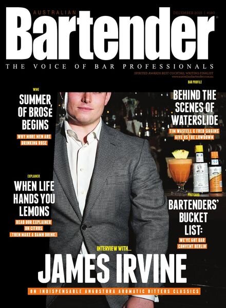 Australian Bartender – December 2015 Cover