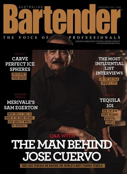 Australian Bartender – February 2016 Cover