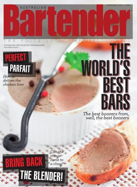Australian Bartender – January 2013 Cover