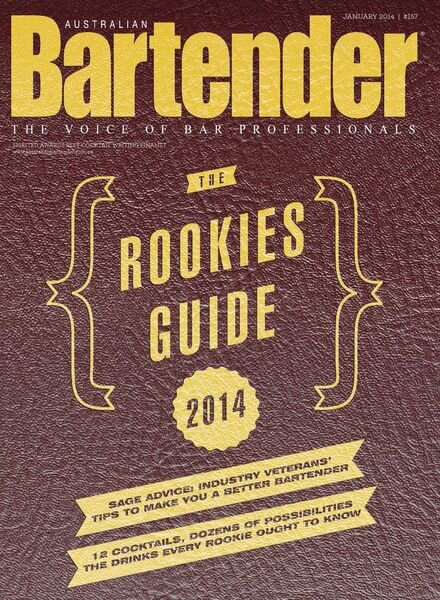 Australian Bartender – January 2014 Cover