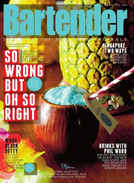 Australian Bartender – January 2015 Cover
