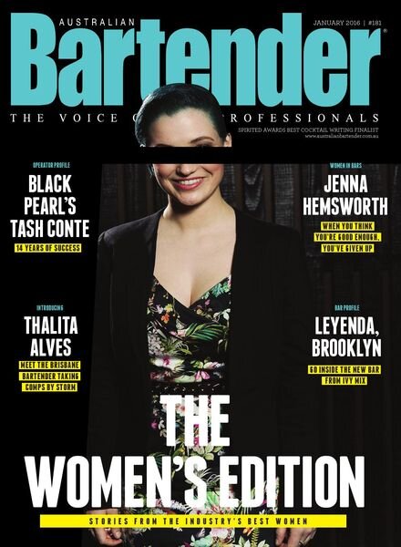 Australian Bartender – January 2016 Cover