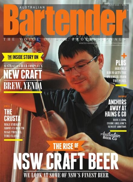 Australian Bartender – June 2015 Cover