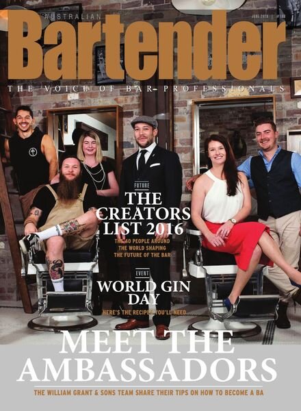 Australian Bartender – June 2016 Cover