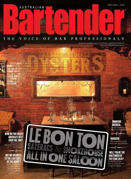 Australian Bartender – May 2014 Cover