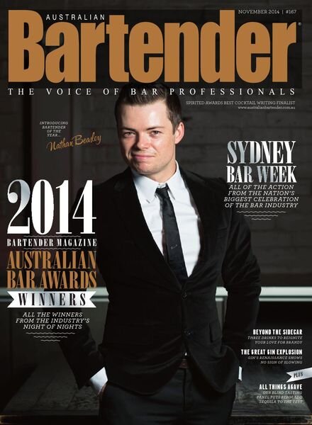 Australian Bartender – November 2014 Cover