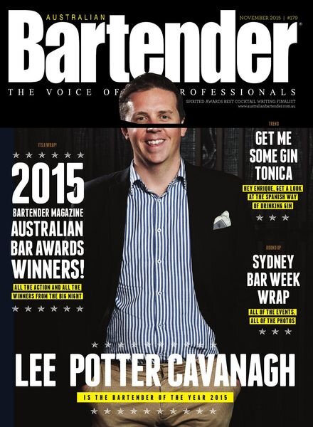 Australian Bartender – November 2015 Cover