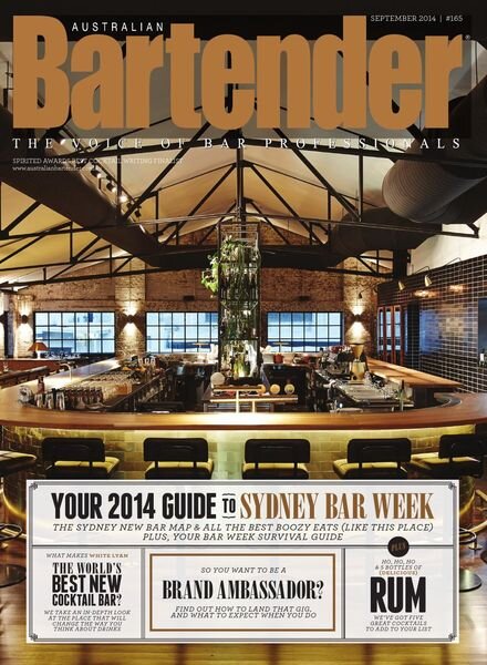 Australian Bartender – September 2014 Cover