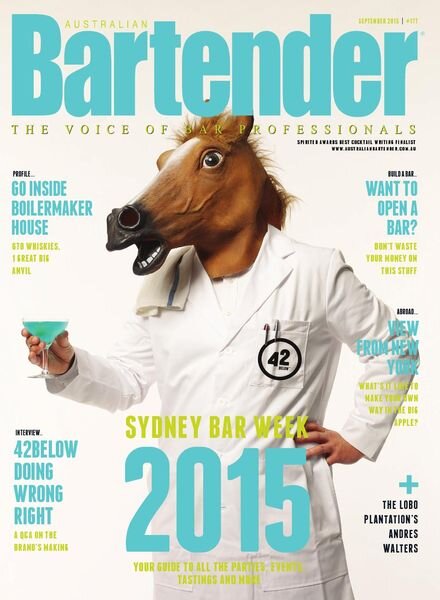 Australian Bartender – September 2015 Cover