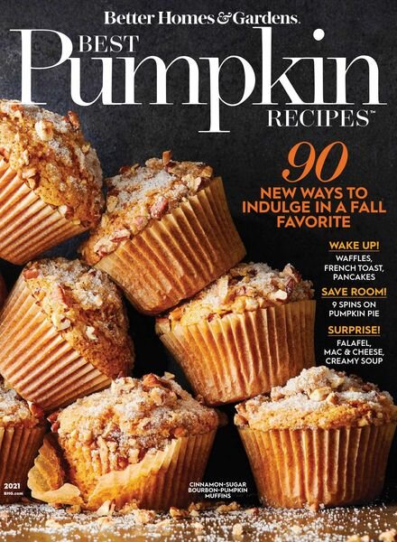 Better Homes & Gardens – Best Pumpkin Recipes – August 2021 Cover
