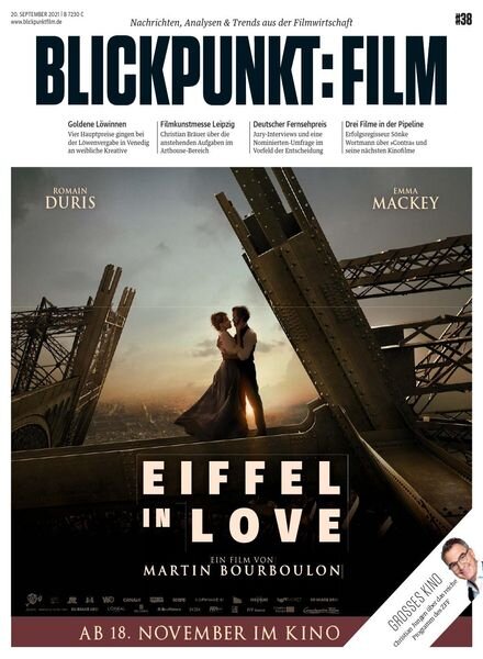 Blickpunkt Film – 20 September 2021 Cover
