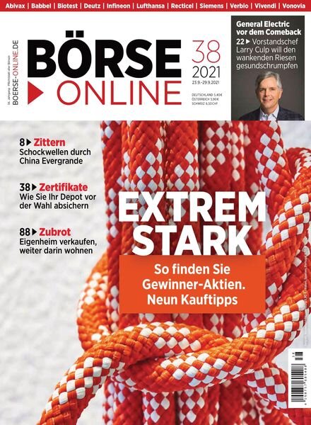 BOrse Online – 23 September 2021 Cover