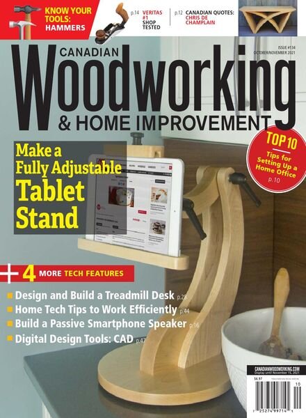 Canadian Woodworking & Home Improvement – October-November 2021 Cover