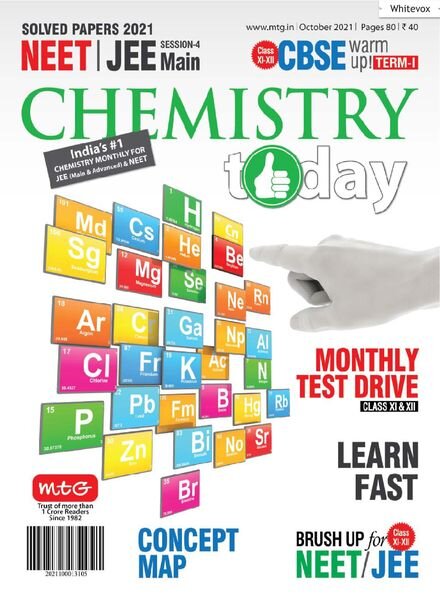 Chemistry Today – October 2021 Cover