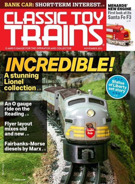 Classic Toy Trains – November 2021 Cover