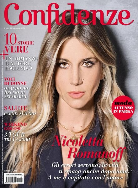Confidenze – 21 settembre 2021 Cover