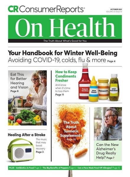 Consumer Reports on Health – October 2021 Cover