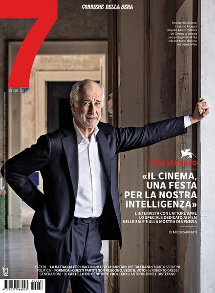 Corriere della Sera Sette – 03 settembre 2021 Cover