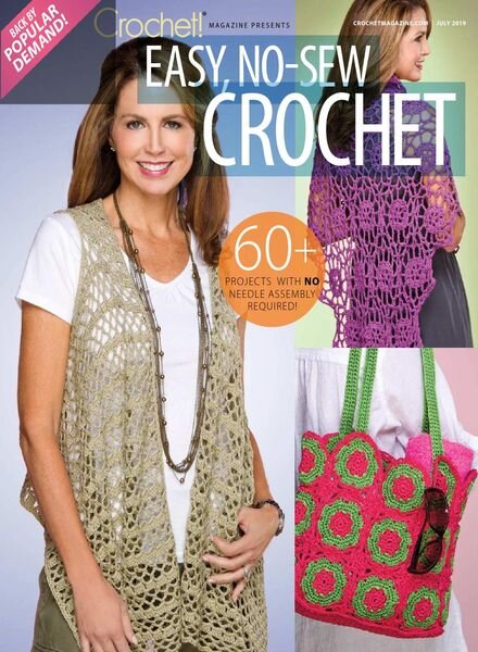 Crochet! – Easy, No-Sew Crochet – July 2019 Cover