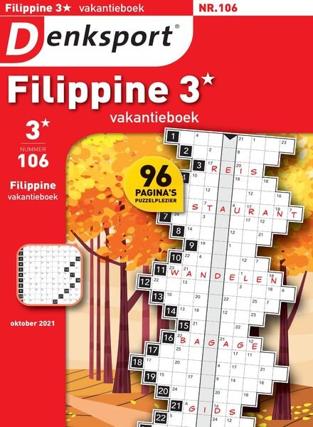 Denksport Filippine 3 Vakantieboek – september 2021 Cover