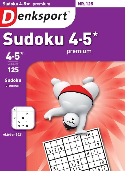 Denksport Sudoku 4-5 premium – 30 september 2021 Cover