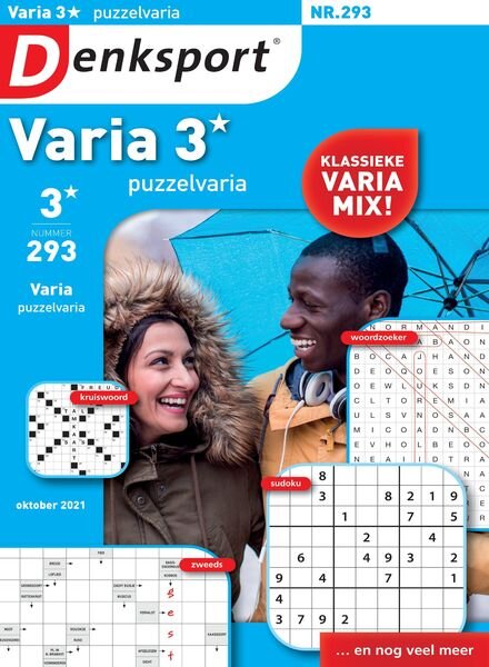 Denksport Varia 3 Puzzelvaria – 30 september 2021 Cover