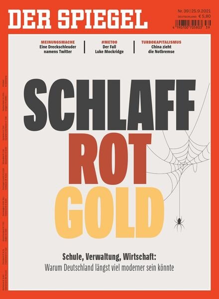 Der Spiegel – 25 September 2021 Cover