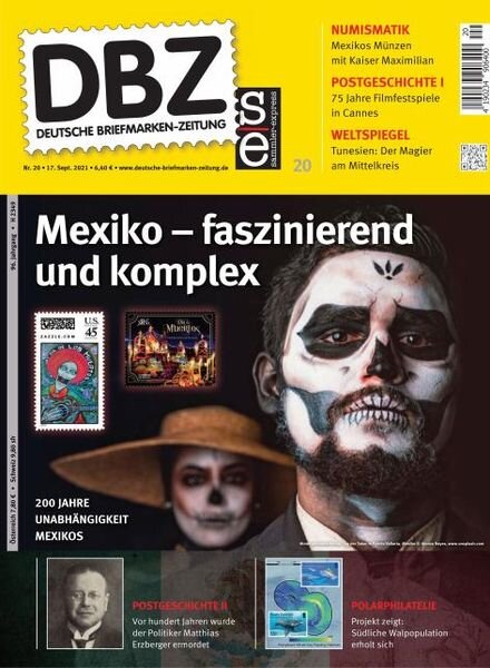 Deutsche Briefmarken-Zeitung – 17 September 2021 Cover
