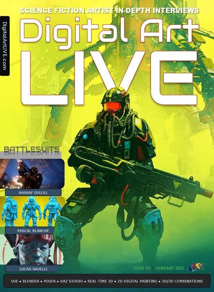 Digital Art Live – Issue 55 January 2021 Cover