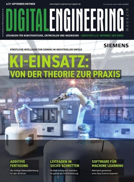 Digital Engineering Germany – September-Oktober 2021 Cover