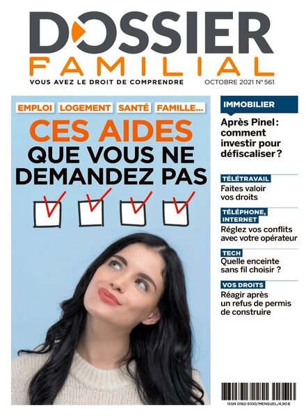 Dossier Familial – Octobre 2021 Cover