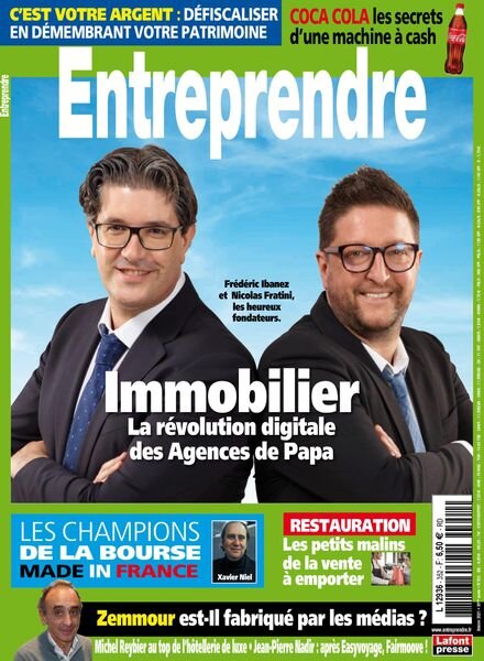 Entreprendre – Octobre 2021 Cover