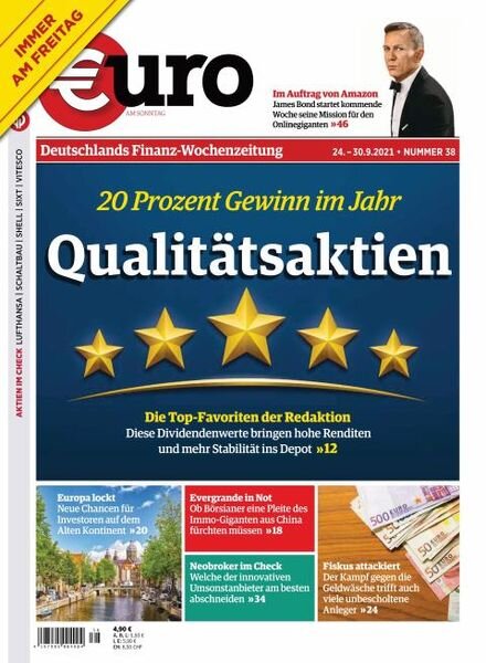 Euro am Sonntag – 24 September 2021 Cover