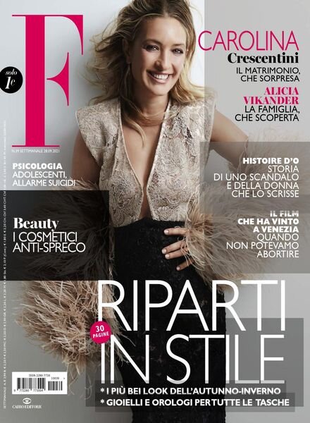 F – 28 Settembre 2021 Cover
