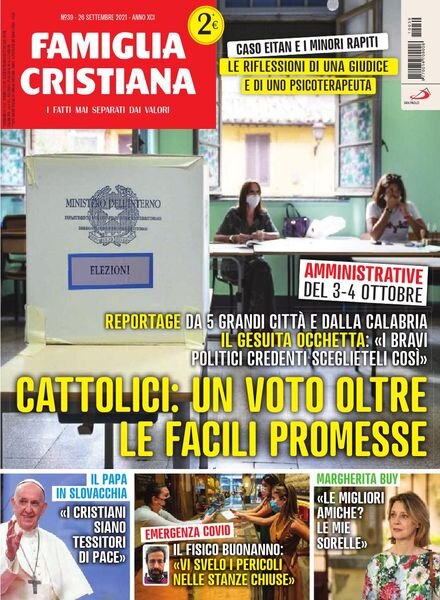 Famiglia Cristiana – 26 Settembre 2021 Cover