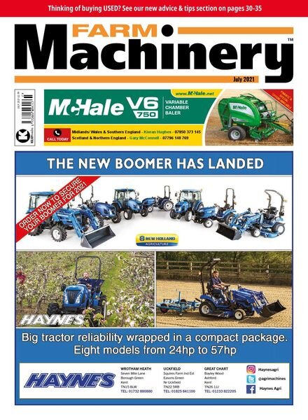 Farm Machinery – July 2021 Cover