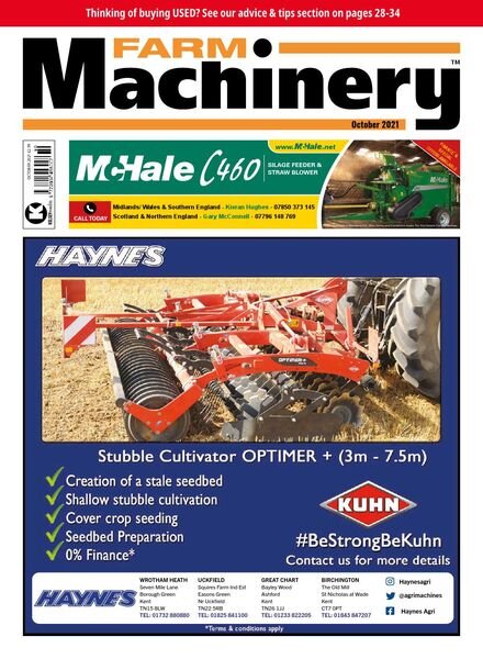 Farm Machinery – October 2021 Cover