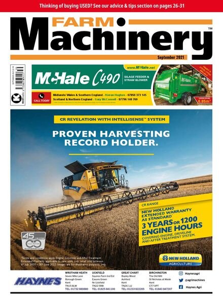 Farm Machinery – September 2021 Cover